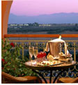 Marrakech Marokko, uitzicht vanaf terras Sofitel