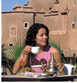 Buiten ontbijten Dar Kamar Ouarzazate Marokko