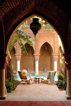 Zwembad La Sultana in Marrakech Marokko.
